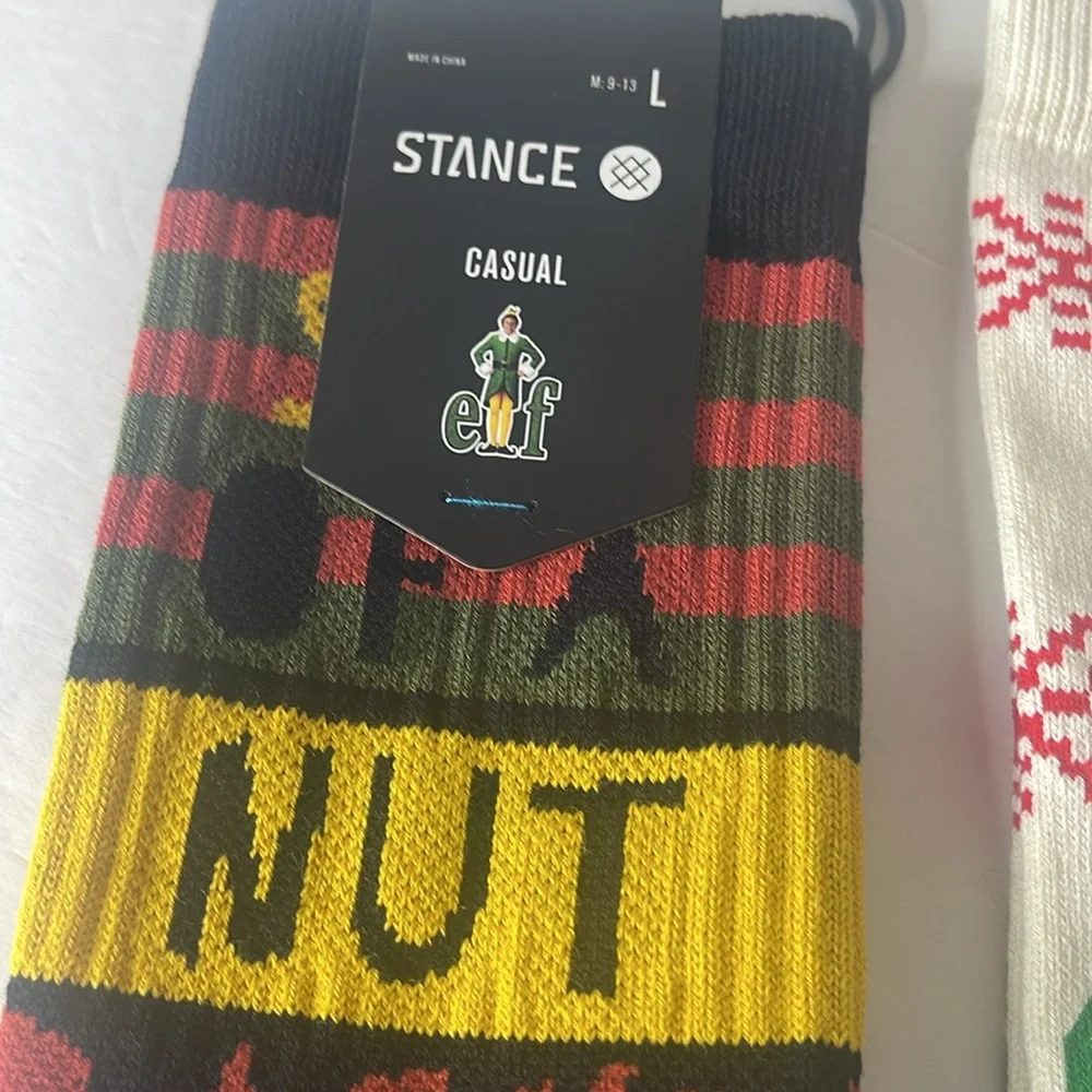 Stance ELF Christmas Socks (2 Pairs) Large